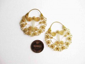 LARGE reproduction earrings