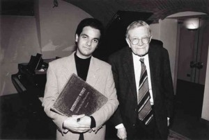 CHRISTIAN Leotta as a student with his teacher, Karl Ulrich Schnabel
