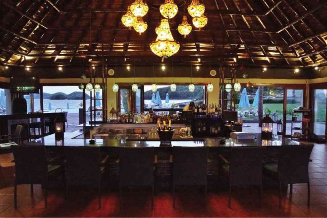 THE BLU Bar is where guests can enjoy listening to music at night.