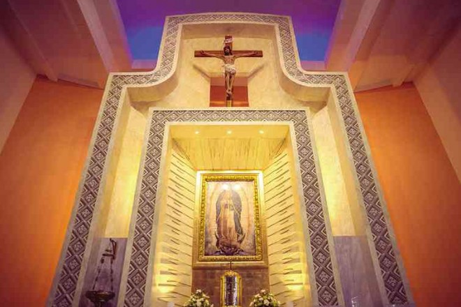 THE shrine’s sanctuary features a faithful replica of Our Lady of Guadalupe shipped from Mexico