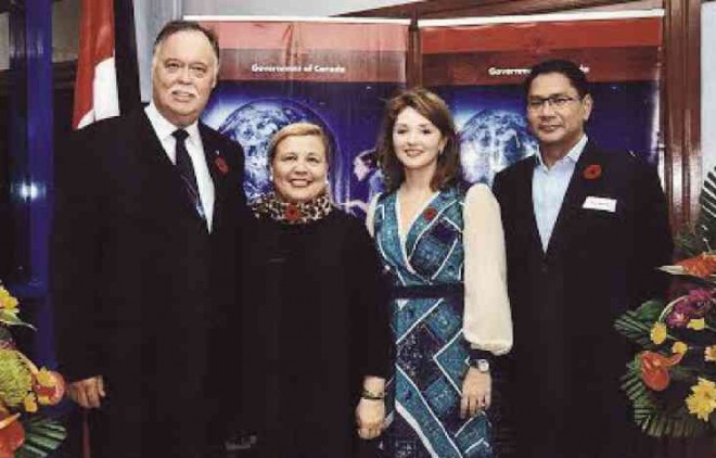 CANADA’S Ambassador andMrs. Neil Reeder, Canada’s honorary consul in Cebu, Katherine Rivera, and Roy Rivera