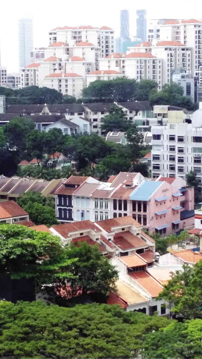 A VIEW of the old and the new in Singapore