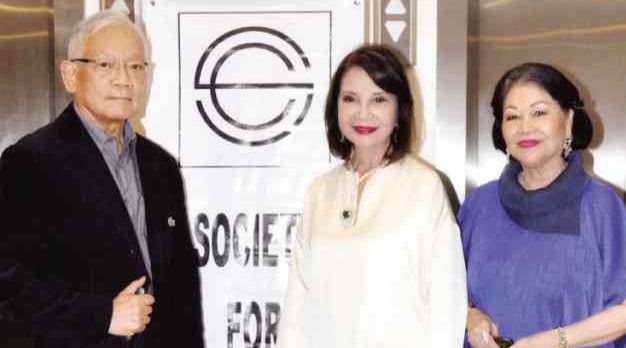 SCEI vice chair Dr. Jimmy Laya, president Helen Ong, secretary Mimi Valerio