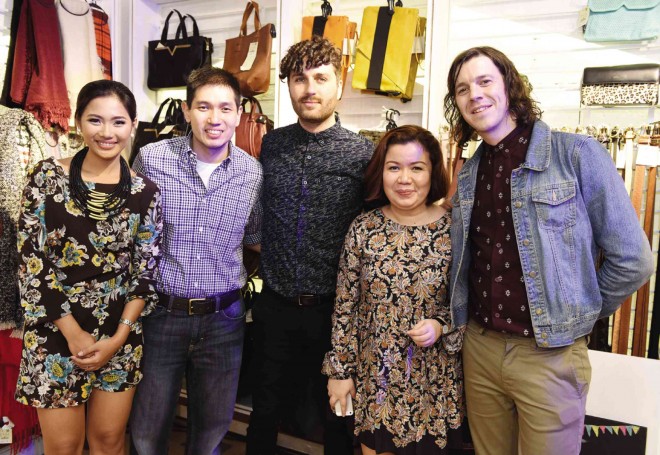 MARKETING manager for Pull & Bear Dewilyn Valientes, Store Specialists Group Inc.’s Michael Huang, Miami Horror’s Benjamin Plant, merchandise group manager for Pull & Bear Tessa Encarnado, Miami Horror’s Aaron Shanahan
