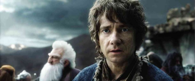 COMPANY Time: Hobbit Bilbo Baggins (Martin Freeman) and the company of dwarves prepare for the big battle ahead.