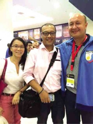 JEAN Henri Lhuillier (far right), with Suyin and PJ Enriquez