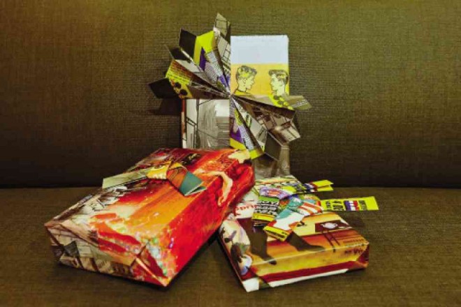 REYES wraps gifts in recycled paper—more personal, eco-friendly and an art expression in itself.