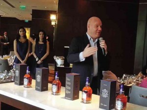 DARREN Hosie introduces the Chivas Regal 18-year-old blended Scotch whisky to the media.