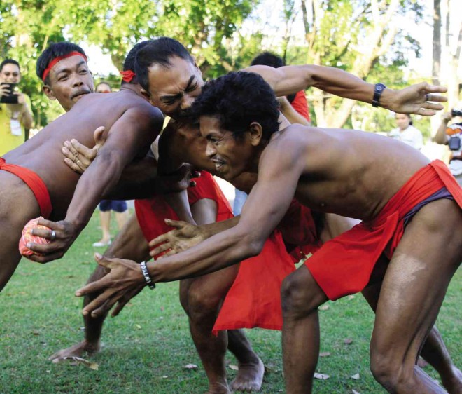 THE INDIGENOUS game named mali is the rugby version the Ati community.