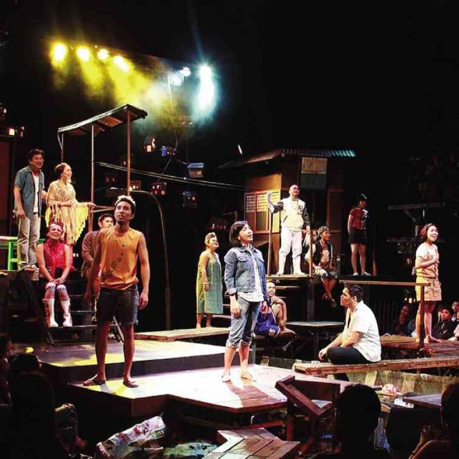 A scene from PETA’S “Rak of Aegis”, which is ongoing until August 16. INQUIRER file photo