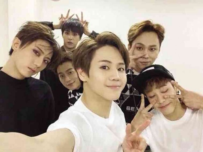 BEAST members belie the tough-sounding name of their band and are especially well-liked for their dorky ways offstage. Here they take a group selfie: Jang Hyunseung, Yoon Dojoon, Son Dongwoon, Yang Yoseob, Yong Junhyung and Lee Gikwang.