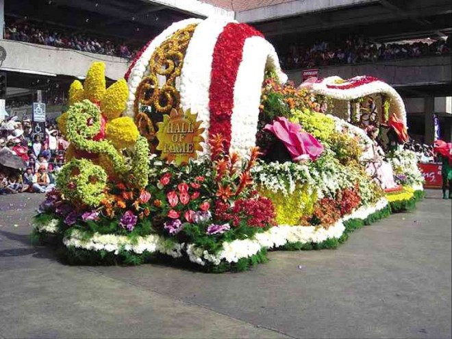ONE OF THE FLORAL Floats King Louis has presented in Panagbenga Baguio Festival.
