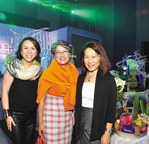 IVY Yap, Irene Marcos-Araneta and Elizabeth Sy at Kultura’s 10th-anniversary celebration