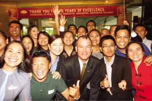 TEARS and laughter marked the end of an era, when Mandarin Oriental Manila closed its doors after 38 years. Above: General manager Torsten van Dullemen and staff on the last day of business