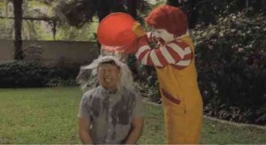 MCDONALD’S CEO Kenneth Yang takes the Ice Bucket Challenge.