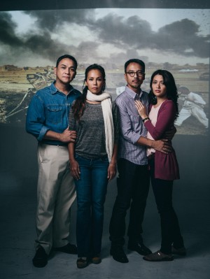 The cast members of “Time Stands Still,” from left; Nonie Buencamino, Ana Abad Santos, Nor Domingo and Giannina Ocampo. CONTRIBUTED IMAGE/Red Turnip Theater