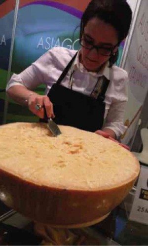 SAMPLING a two-year-old parmigiano reggiano