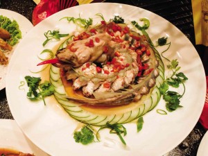 FOR THOSE born on the Year of the Snake: Steamed Eel with Pickled Chili in Soy Sauce