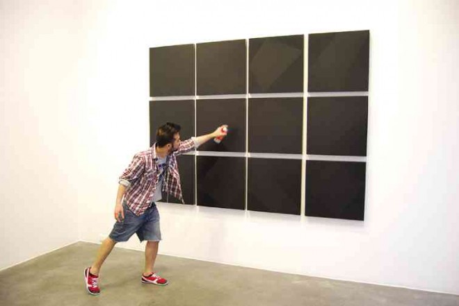 “GHOST Painting #14,” 2011, at Galeria Oliva Arauna,Madrid