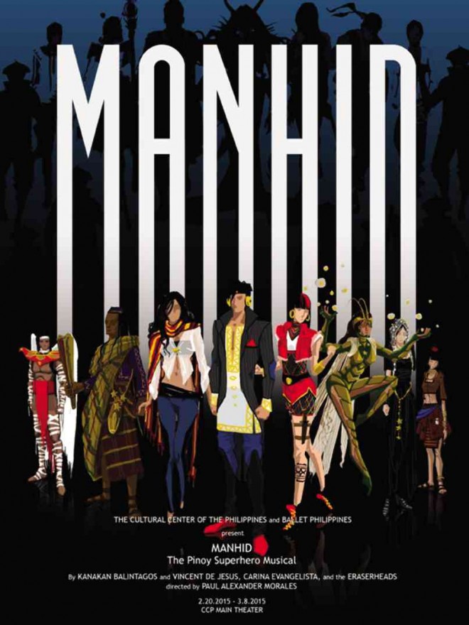 “MANHID” was written by Auraeus Solito, with music by Vincent de Jesus and Eraserheads, and direction and choreography by Paul Morales.