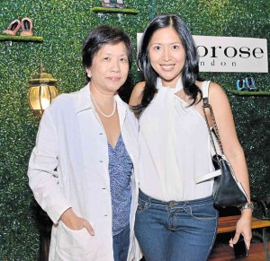 EVELYN Lim Forbes and Marielle Santos Po