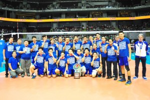 UAAP men’s volleyball champions, Ateneo  MON RUBIO 