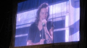 Harry Styles sings his heart out to the audience