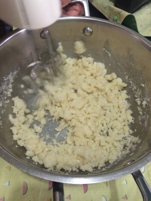 Transfer dough to a mixing bowl 