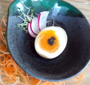 MOLTEN Lava Egg with Black Caviar and Truffle Oil