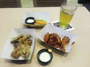 CHICKEN wings and beer at Buffalo Wild Wings