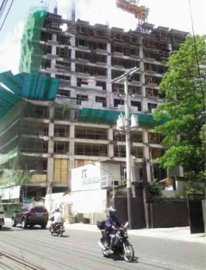 CONSTRUCTION of the controversial condominium project in full swing