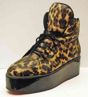 Animal-print shoe with chunky sole forMonster