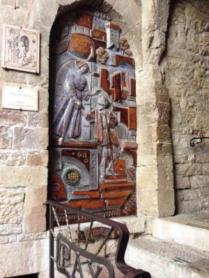 DOOR of the Bernardone family home in Assisi, where Francis grew up ALYA B. HONASAN