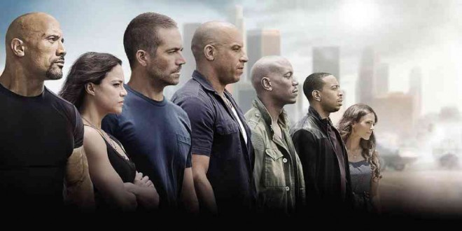 “FURIOUS 7” marks the final appearance of Paul Walker (right), who died on Nov. 30, 2013.
