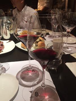 PINOT noir and cabernet, two of the most popular red wines, are served in the right glasses at a Riedel wine-and-glass pairing event at Elbert’s Steak Room.