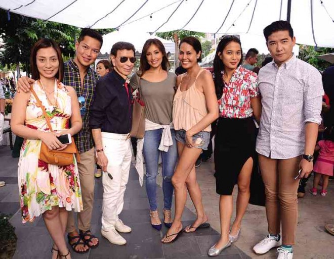 NAWWTY’S Kitchen partners-organizers Dara David Roa and Trish Panlilio (third from right); Dong Ronquillo,Maurice Arcache; fundraisers Solenn Heussaff, Isabelle Daza, Tim Yap