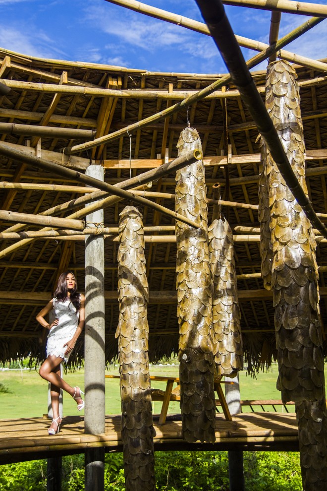 MILO Naval used bamboo, 'anahaw' and other sustainable materials to build this Surfer’s Pavilion.