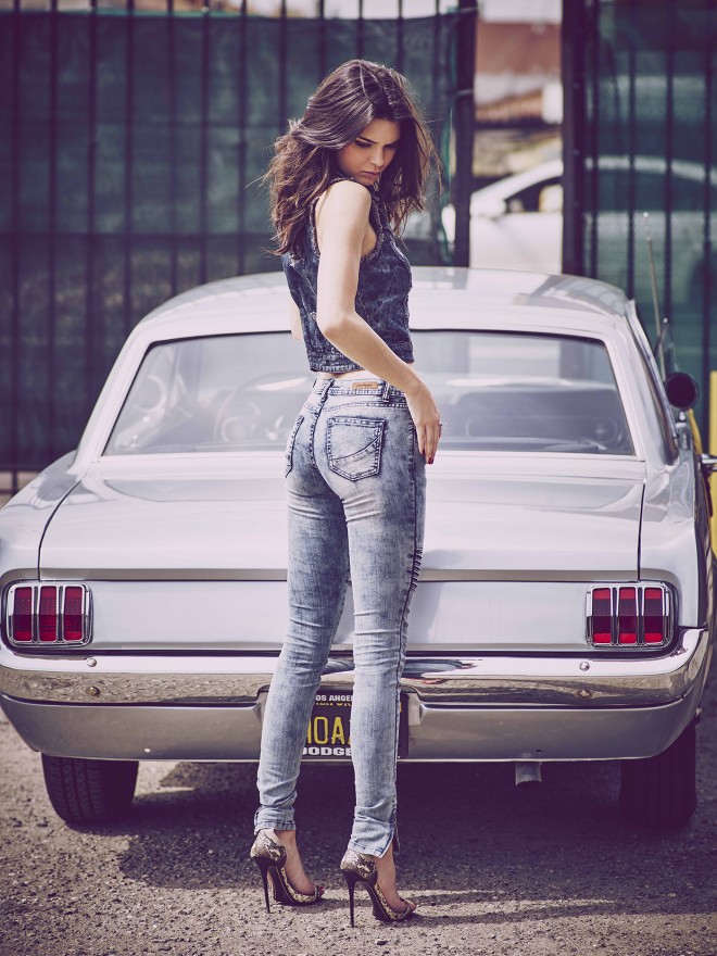 Kendall Jenner wears pieces from Penshoppe's Denimlab collection