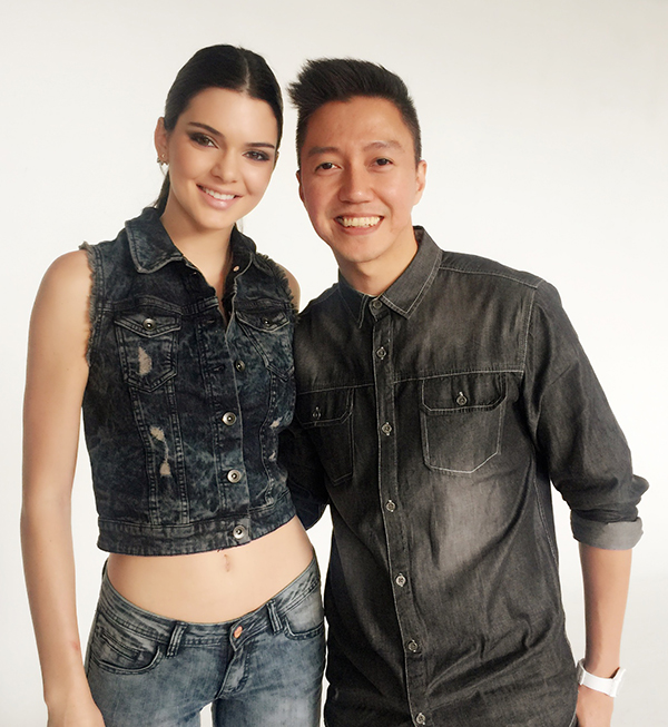 KENDALL with Penshoppe’s brand director Jeff Bascon