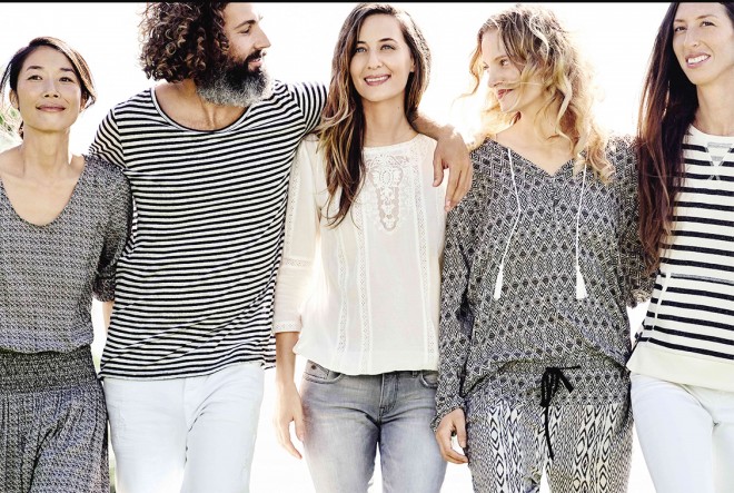 ESPRIT’S Spring/Summer 2015 collection has fun, folksy prints, airy peasant blouses, distressed denims, shift dresses and more.