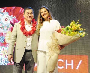 BEN Chan of Bench and Monica Urquijo,maker of Isla Paloma scent