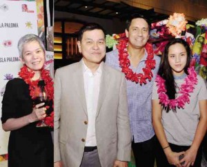 PORTIA Catuiran with Ben Chan; Richard Gomez and his daughter Juliana