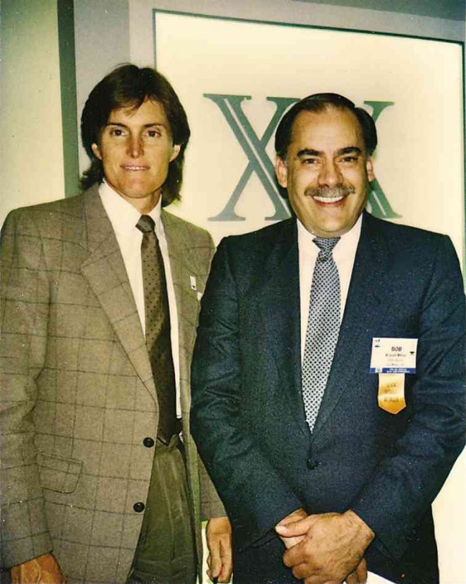 ROBERT H. Miller with Jenner during a corporate event in the US in the early ’90s