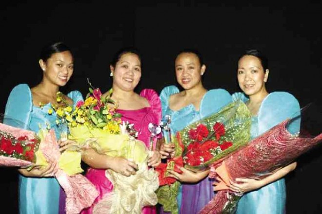 SHIRLEY Halili Cruz (second from left) with dance faculty of Halli School of Ballet