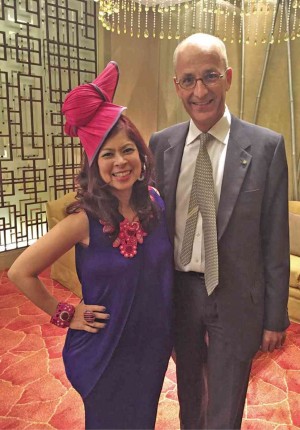 TESSA Prieto Valdes, Shangri-La Makati general manager Alain Borgers