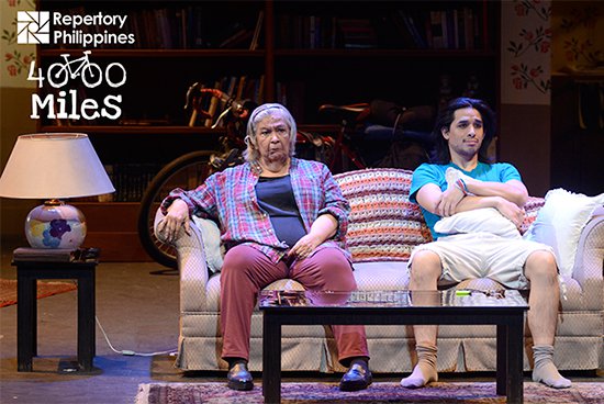 Baby Barredo and Jef Flores in “4000 Miles,” directed by Bart Guingona. PHOTO FROM REPERTORY PHILIPPINES