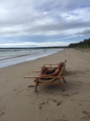 MILO Naval relaxes by the beach in his “butaka” chair.
