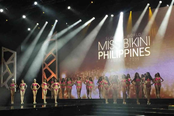 SLIMMERSWorldMiss Bikini Philippines 2015 candidates at ResortsWorld