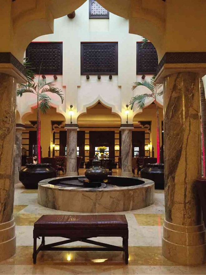 The lobby of the Sharg Hotel and Resort Spa
