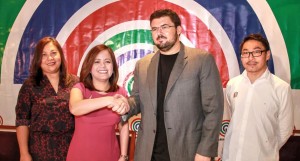 ABS-CBN Integrated News head Ging Reyes, Coconuts founder and managing editor Bryon Perry, Coconuts editor James Ong